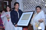 Lata Mangeshkar, Sachin Tendulkar honoured by Raj Thackeray in Dadar, Mumbai on 9th March 2014